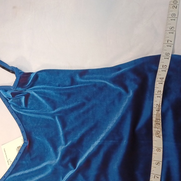 guess y2k deadstock velvet slip dress la dolce vita rhinestone strap nwt womens - Picture 12 of 14